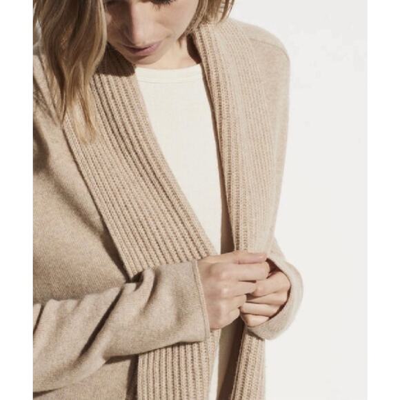 Vince Wool Cashmere blend Open Front Cardigan Sweater Small S EUC - Picture 1 of 10